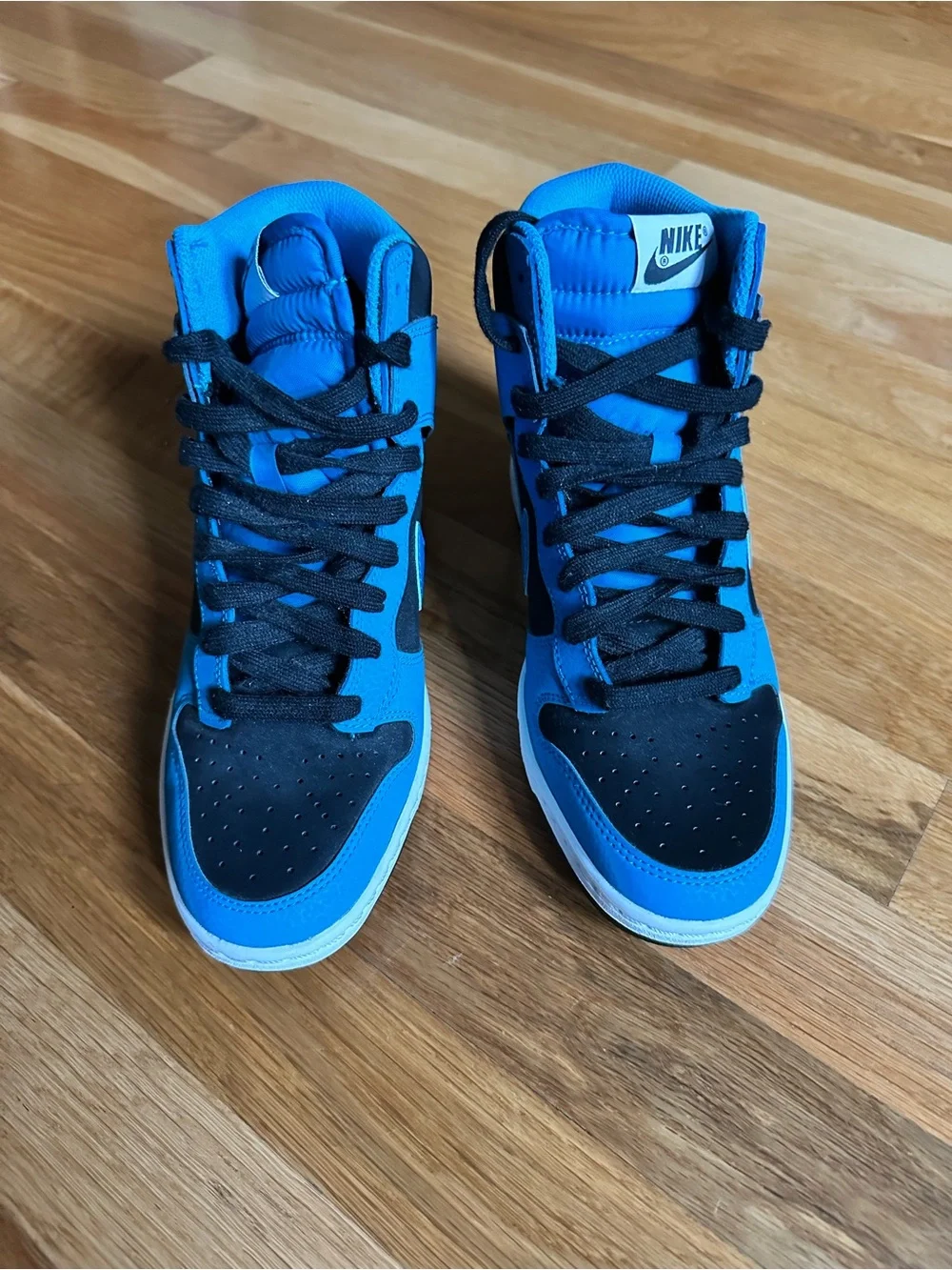 Nike Dunk Sky High Essential Sneakers in Bright Blue and Black (Women’s 7.5)